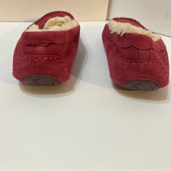 UGG Red Suede Women's Moccasins - Picture 8 of 16